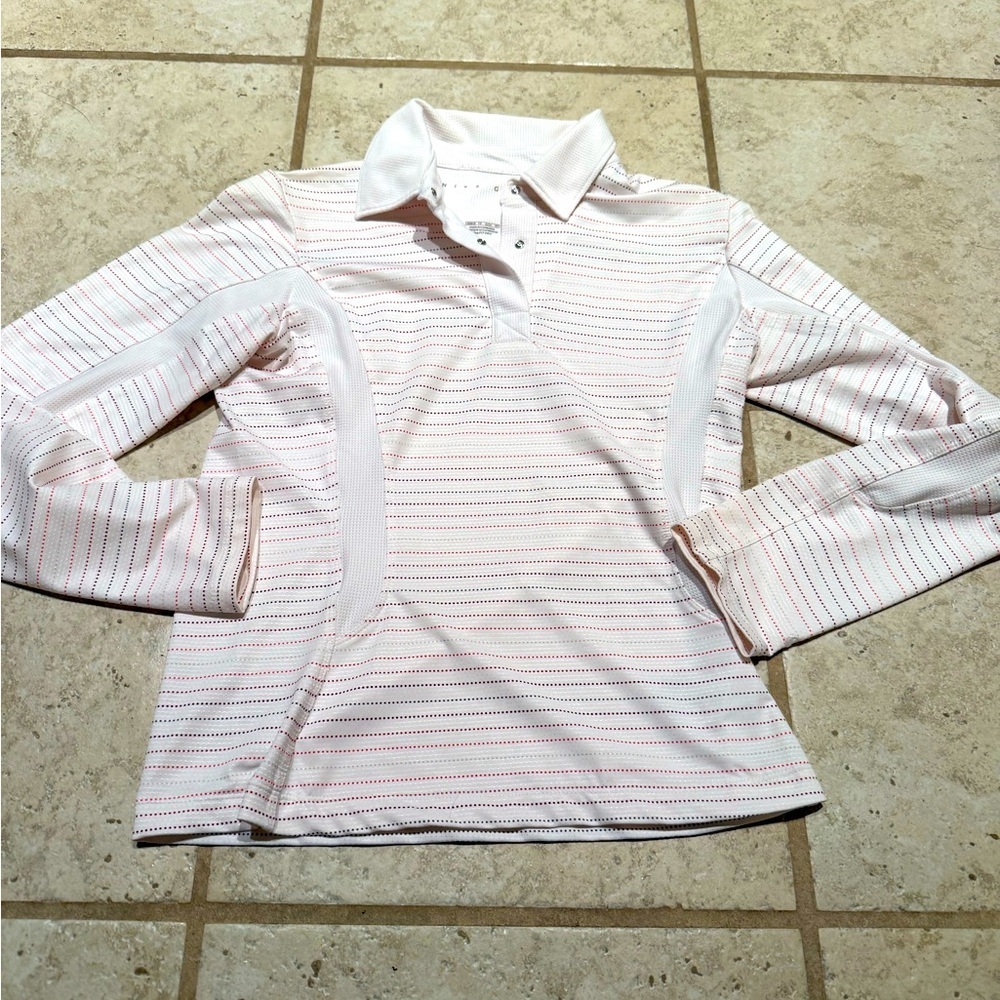 Nike Golf women’s XS dri fit 3/4 sleeve quarter button‎ down